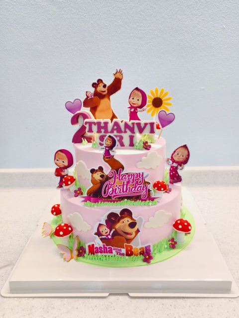 Bear and Friends (2 tier, 6 inch and 8 inch)