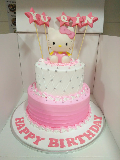Kitty 2 Layer Cake