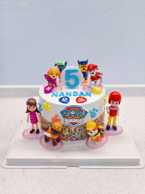 Paw and friends (exclude fondant name and Number)